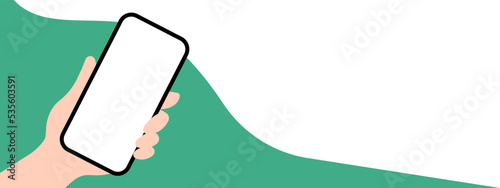 Hand holding a phone