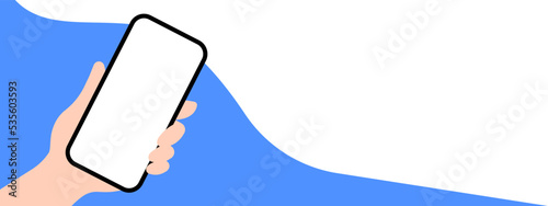 Hand holding a phone