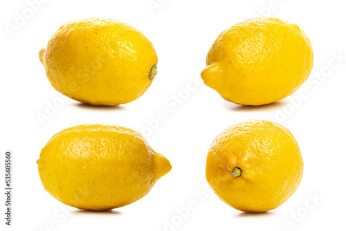 Lemons. Isolate on white background