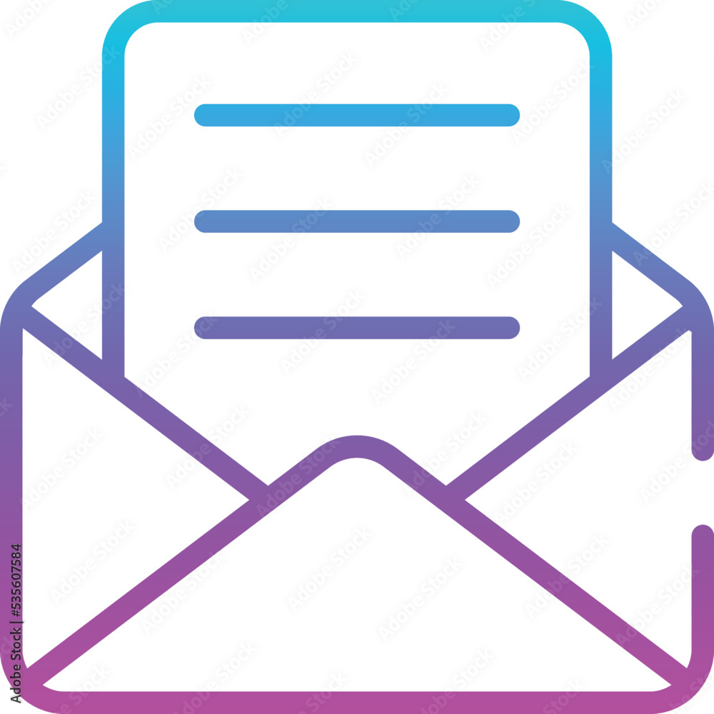 Newsletter vector icon