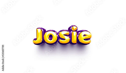 name of girls bubbly celebration decoration hanging air balloon shiny josie photo