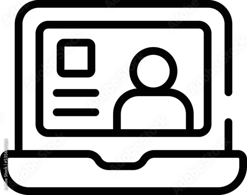 Online meeting vector icon