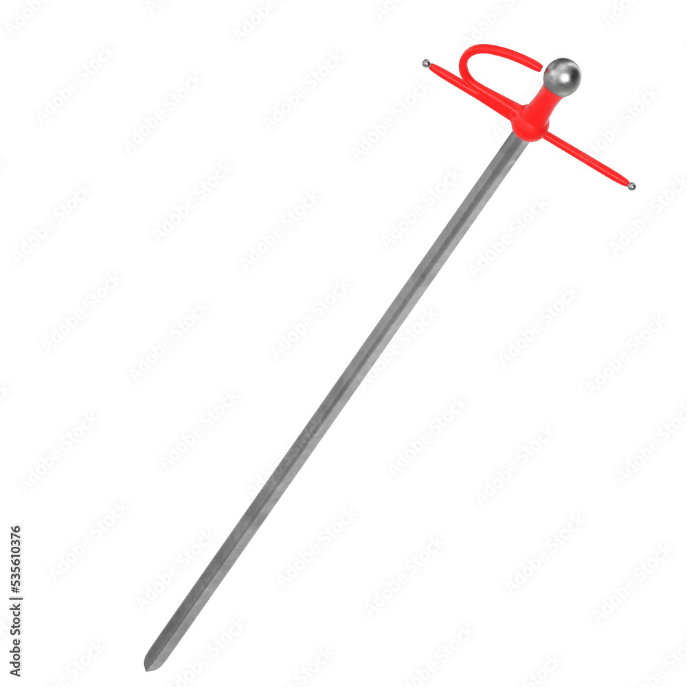 3d rendering illustration of a bullfighter sword 3d rendering illustration of a bullfighter sword