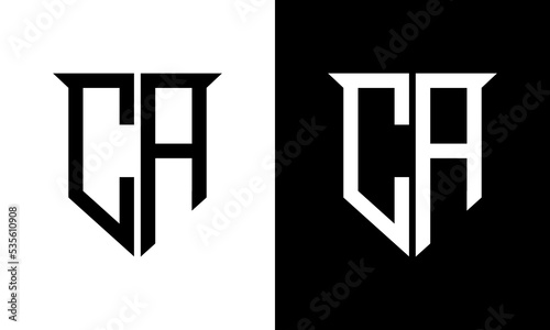 letter ca logo design