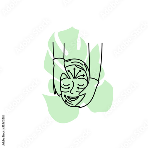Beauty service procedures vector icon black outline EPS 10. Skin care, face massage, cosmetology logo. Beauty industry, salon concept. Flat isolated illustrations for web, infographics, app, dev