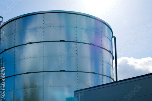 Industrial water reservoir for fire fighting.
