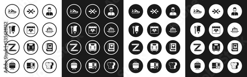 Free Download Set Positive thinking, Heart rate, Toothbrush and toothpaste, Sport sneakers, Cake, No Smoking, Medical book and Tape measure icon. Vector - GFXLoad