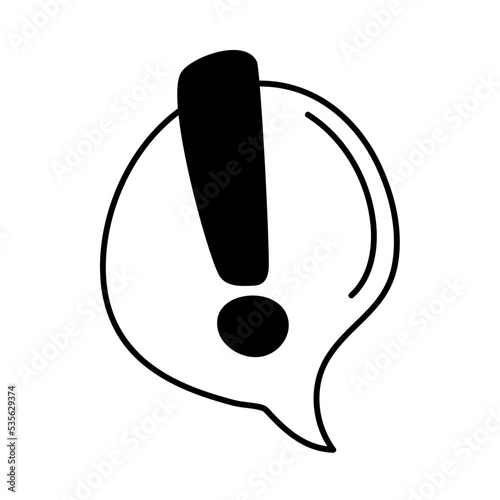 exclamation mark social media