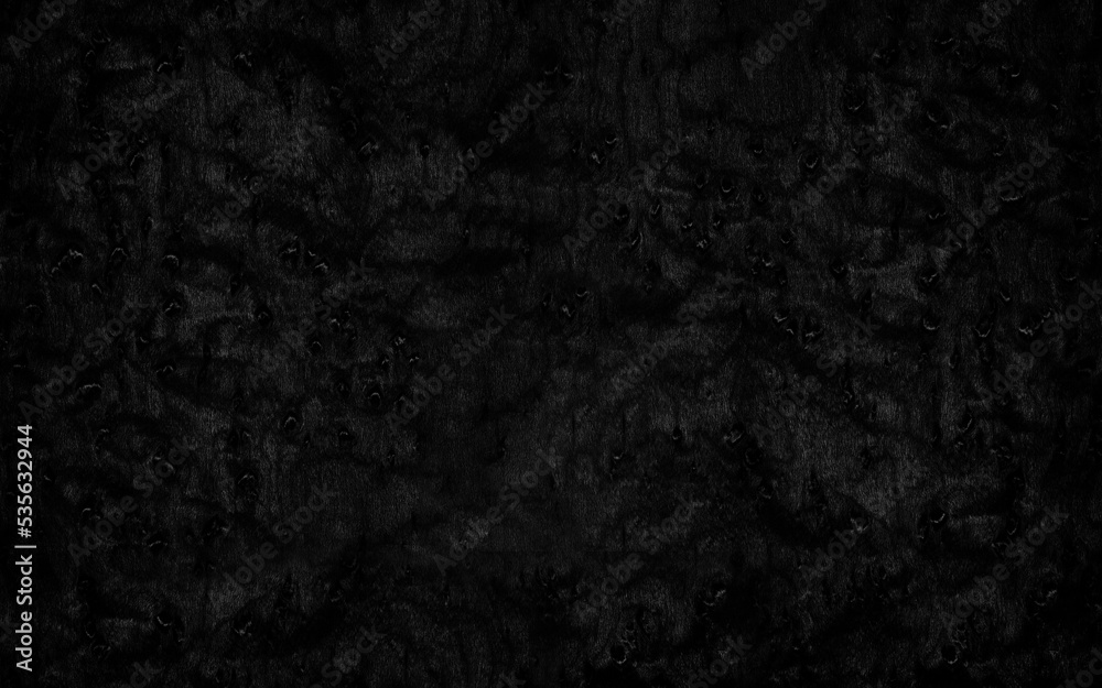 Naklejka premium Black birdseye maple burl wood texture high resolution