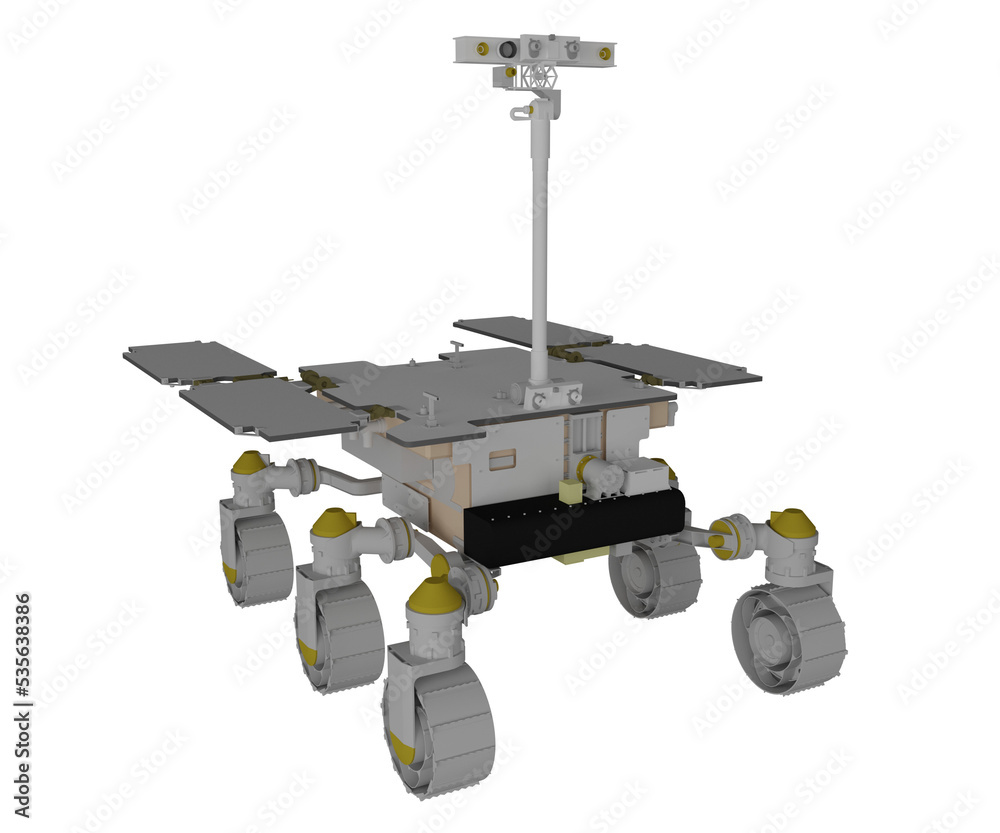 3d rendering unmanned rover robot vehicle 3d rendering unmanned rover robot vehicle