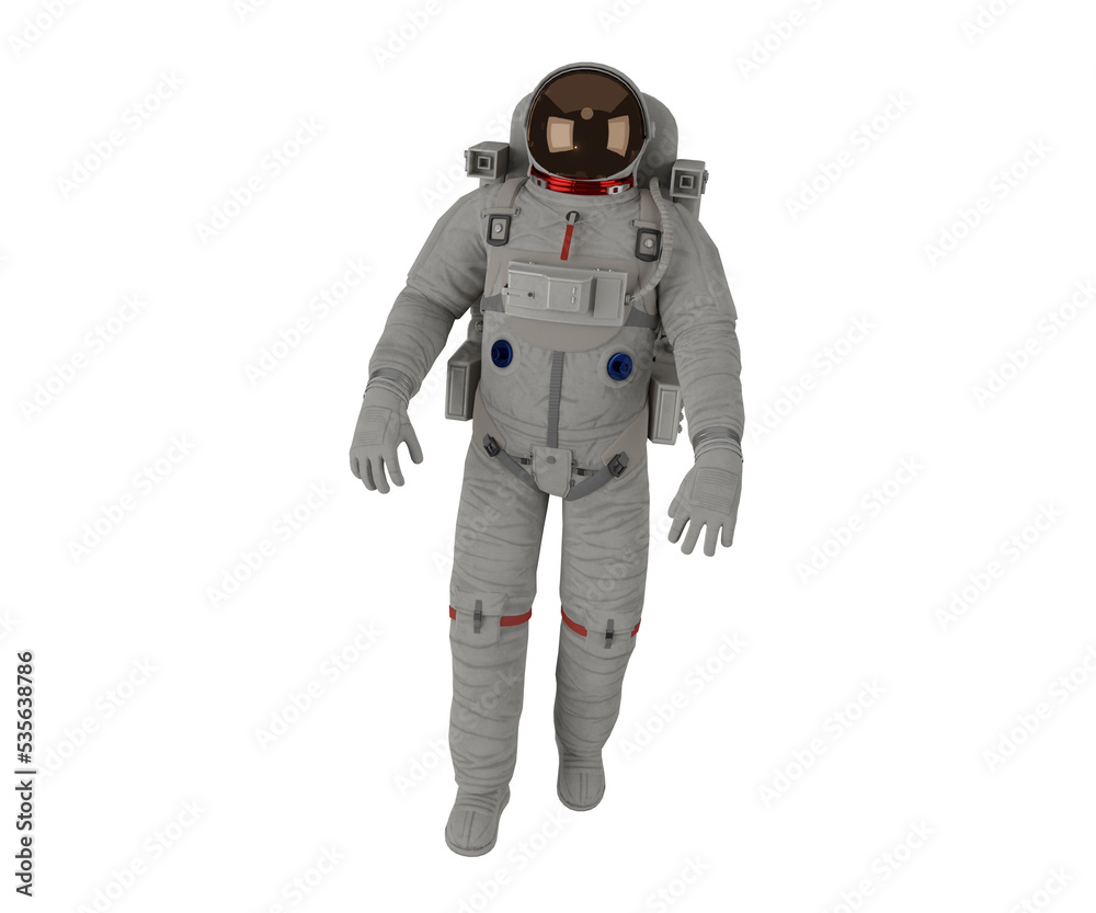 Realistic astronaut 3d render. astronomy icon
