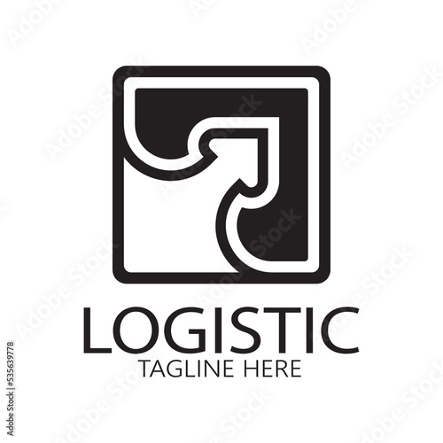 Wallpaper Mural logistics logo icon illustration vector design  distribution symbol  delivery of goods  economy  finance Torontodigital.ca