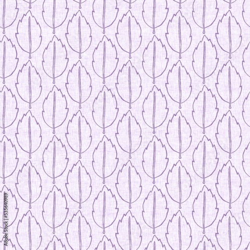 Gender neutral purple botanical foliage seamless raster background. Simple whimsical 2 tone pattern. Kids floral nursery wallpaper or scandi all over print.