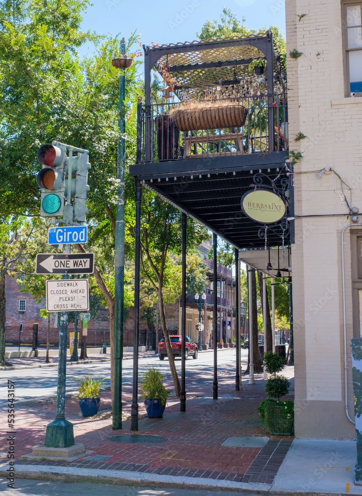 Herbsaint Restaurant at the Corner of Girod Street and St. Charles