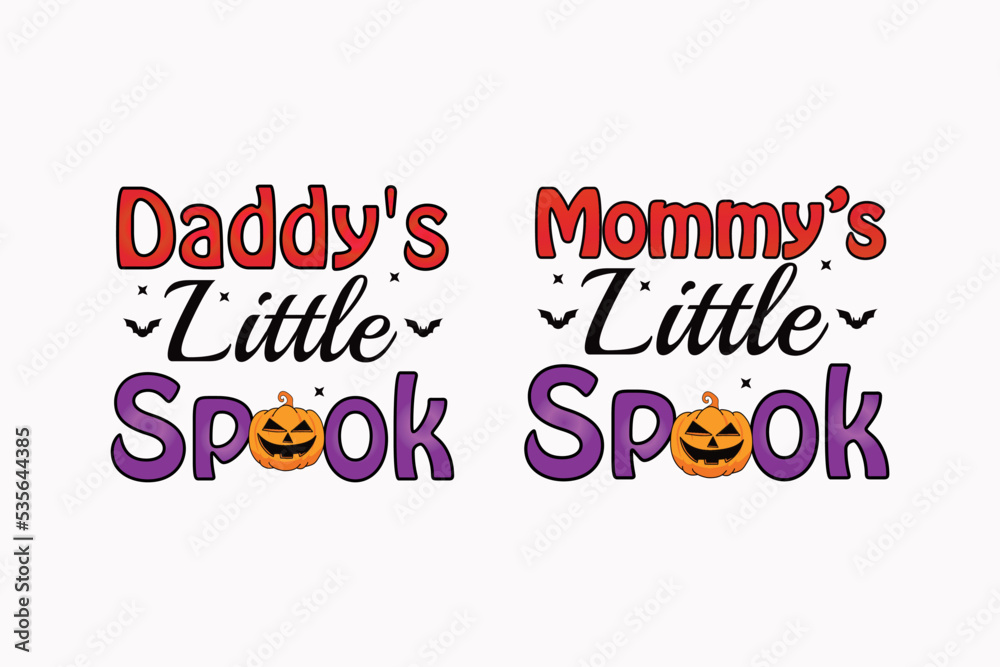 Daddy's Little Spook / Mommy's Little Spook Sublimation Design Daddy's Little Spook / Mommy's Little Spook Sublimation Design