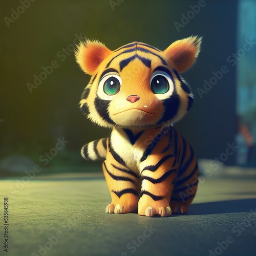 Tiny cute adorable   intricate details. Cartoon big eyed close up portrait. Soft cinematic lighting  animation style character  anime style  3d illustration.