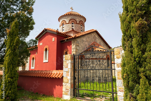 Agiou panteleimonous monastery in Penteli, Greece photo