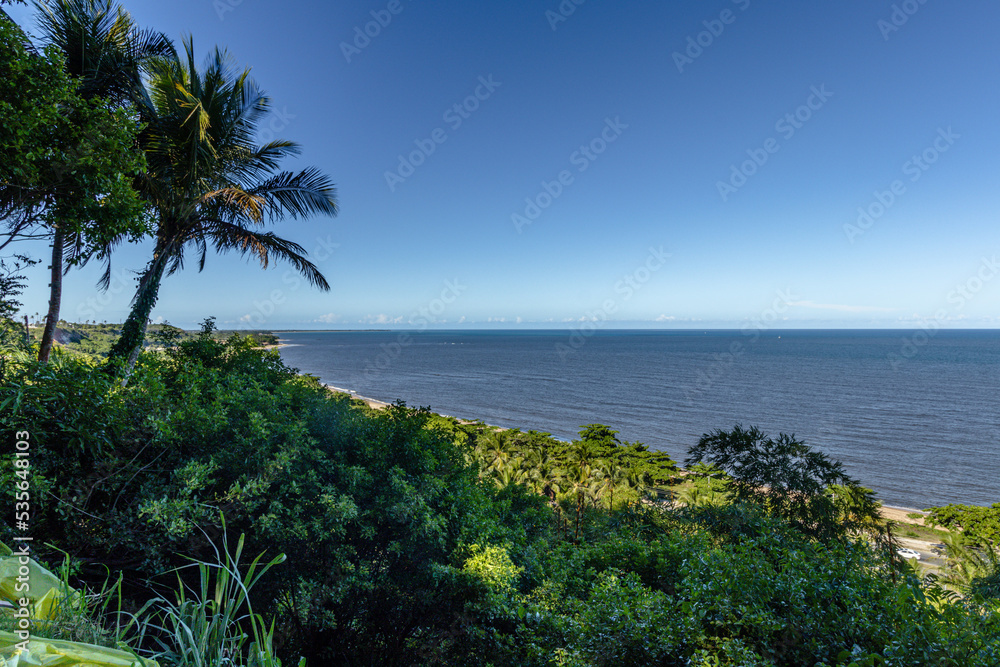 natural landscape in the city of Porto Seguro, State of Bahia, Brazil
