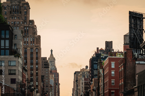 city buildings sky new york Manhattan 