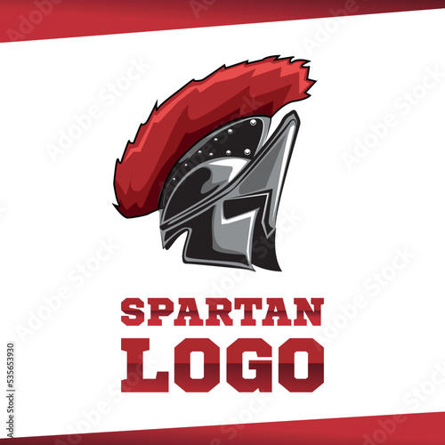 VECTOR ICONO CASCO ESPARTANO LOGO ILUSTRACIÓN