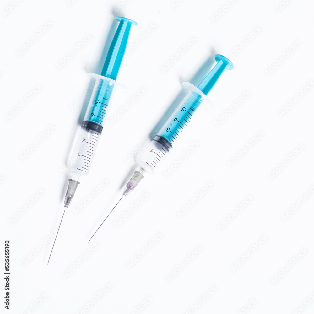 syringe isolated on white background syringe isolated on white background