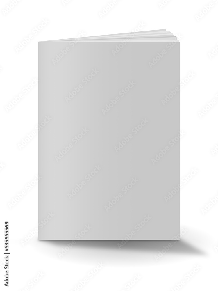 Blank white book Blank white book
