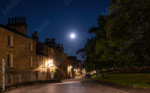 A view of Lancaster, a city on river Lune in northwest England