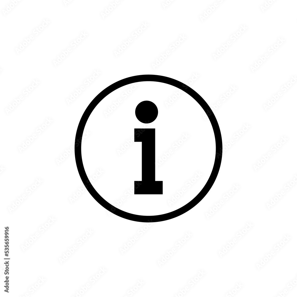 Info sign icon vector for web and mobile app. about us sign and symbol. Faq icon Info sign icon vector for web and mobile app. about us sign and symbol. Faq icon
