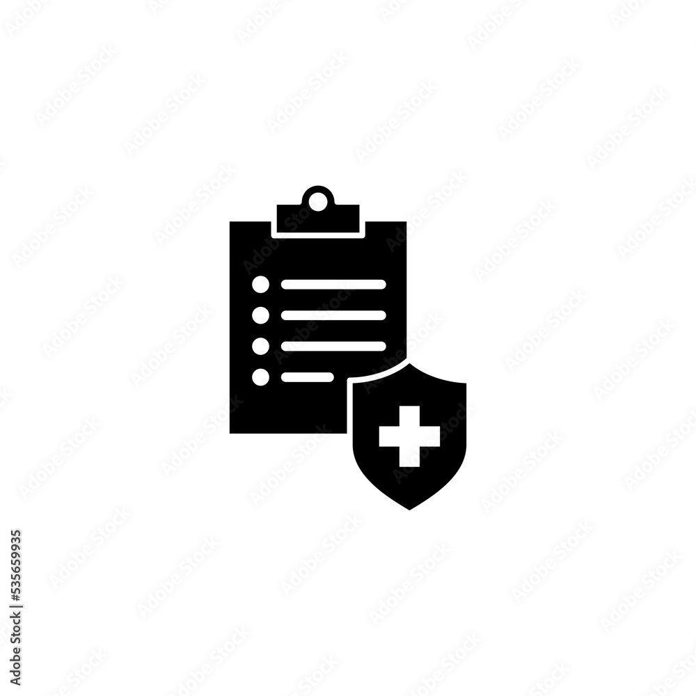 Medical insurance icon vector for web and mobile app. health insurance sign and symbol Medical insurance icon vector for web and mobile app. health insurance sign and symbol