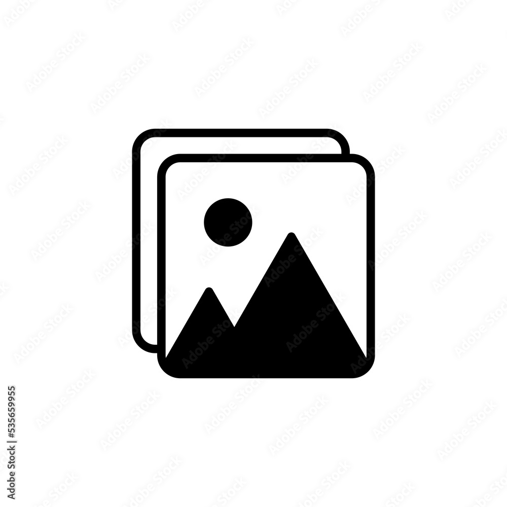 Picture icon vector for web and mobile app. photo gallery sign and symbol. image icon