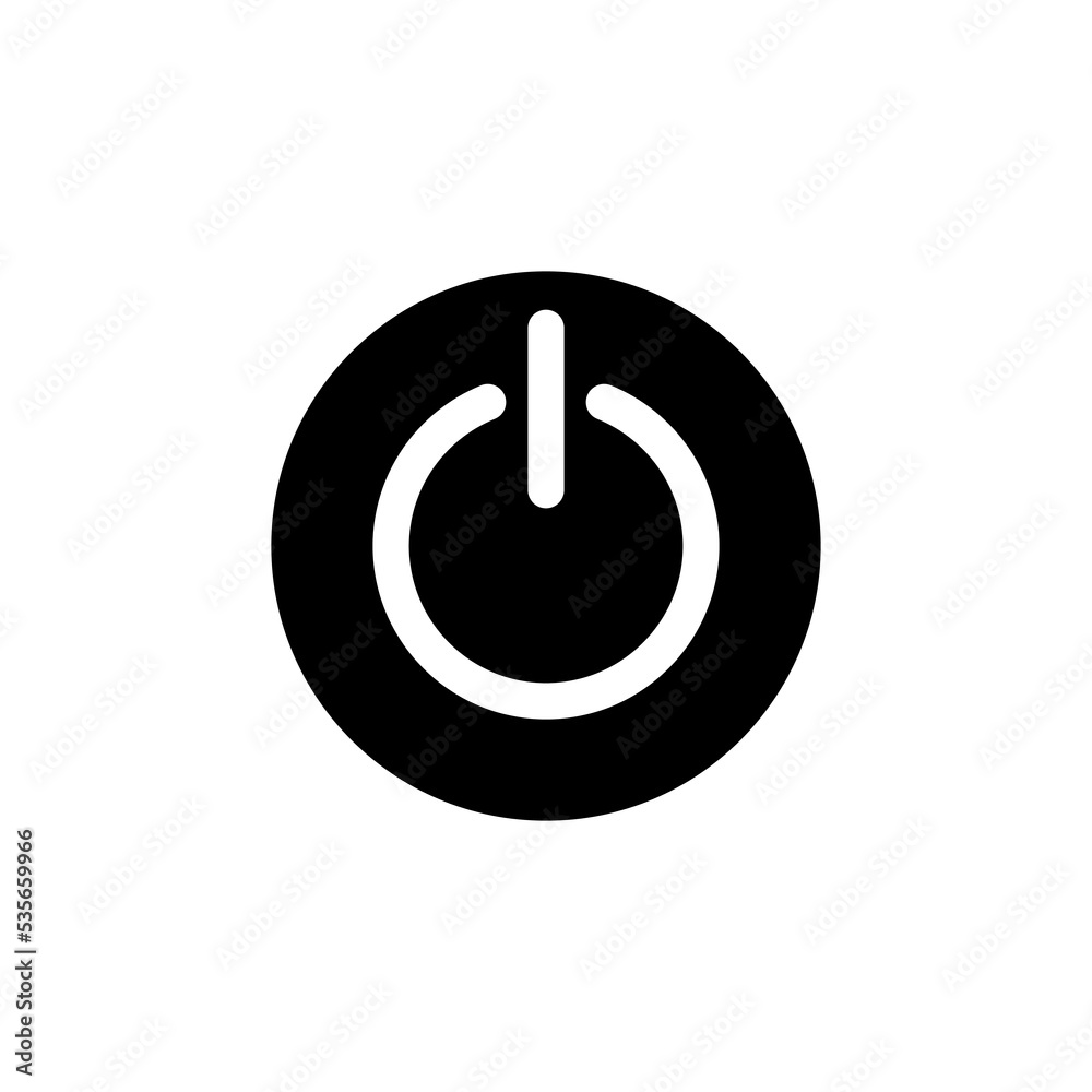 Power icon vector for web and mobile app. Power Switch sign and symbol. Electric power Power icon vector for web and mobile app. Power Switch sign and symbol. Electric power