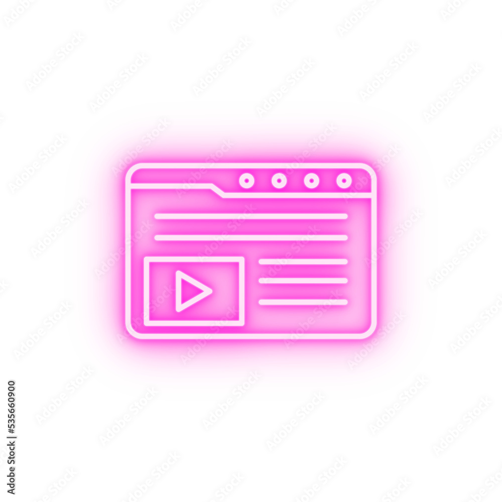 data browser neon icon