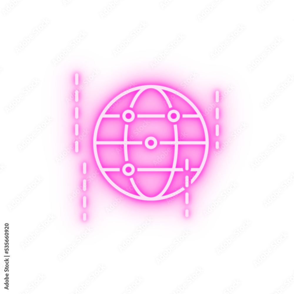 data network neon icon data network neon icon