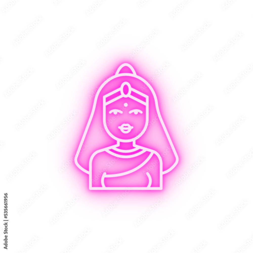 Gnostic Hindu God neon icon Gnostic Hindu God neon icon