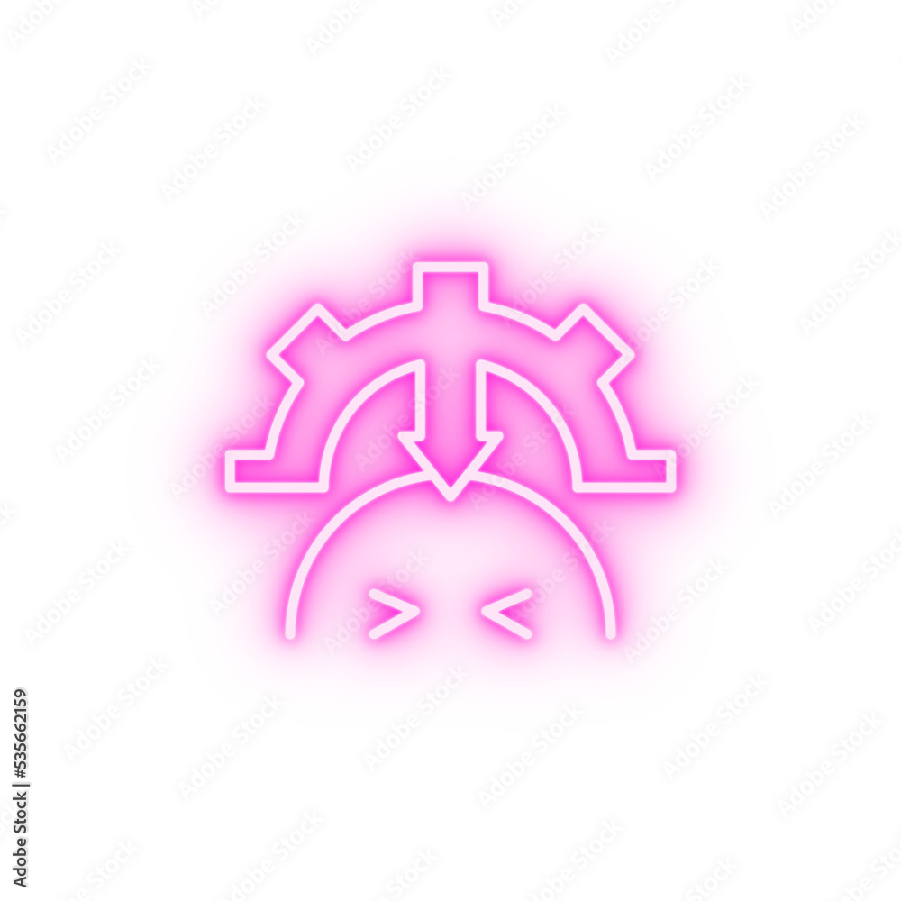 absorb composition integration neon icon absorb composition integration neon icon