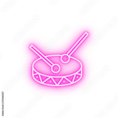 Eyd drum Ramadan neon icon
