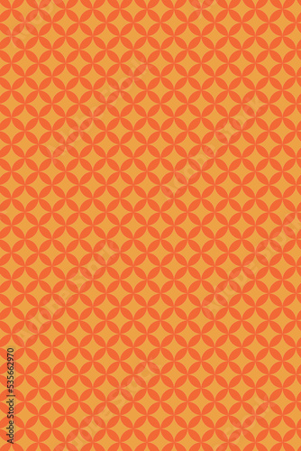 Portrait background of orange cross-stitch pattern