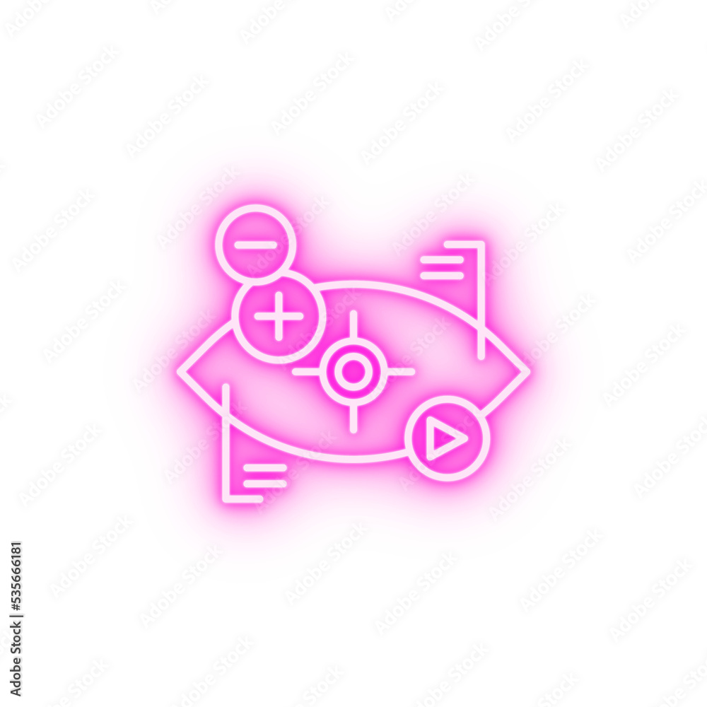 augmented reality technology bionic neon icon augmented reality technology bionic neon icon