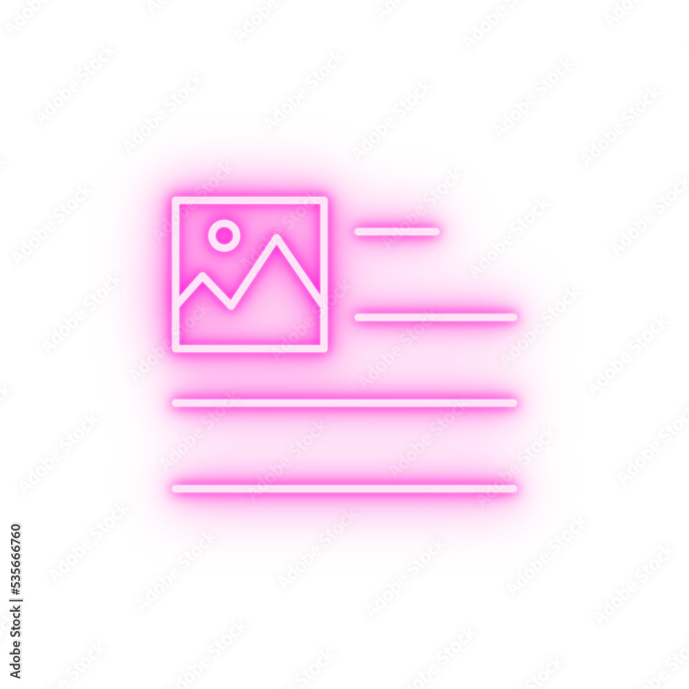 align format image left neon icon align format image left neon icon