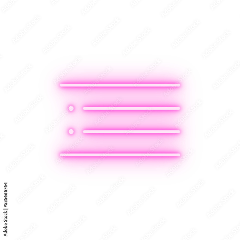 format indent list neon icon format indent list neon icon