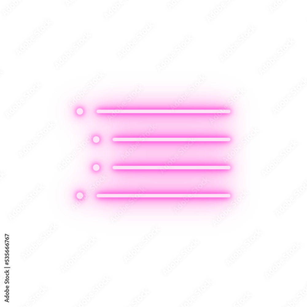 format indent list neon icon format indent list neon icon