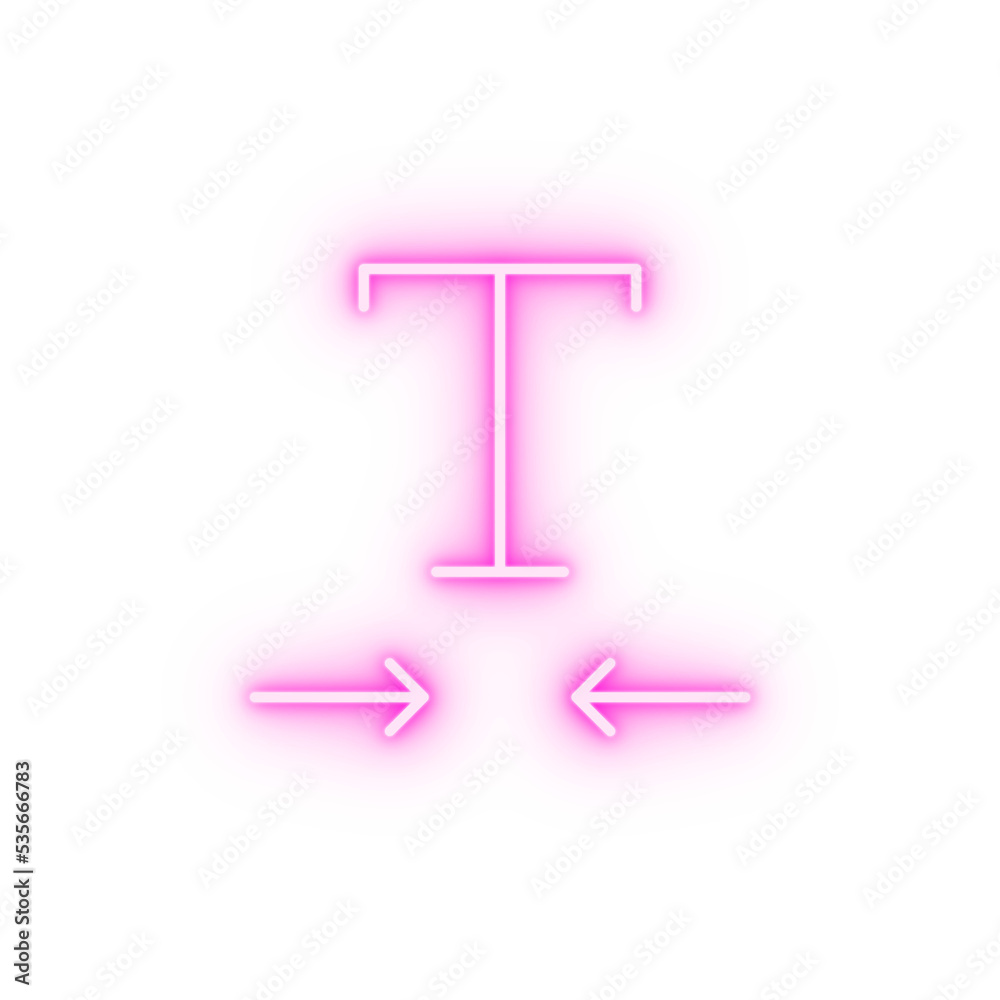 format horizontal scale text neon icon format horizontal scale text neon icon