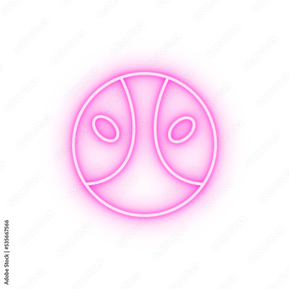 Superhero emotions neon icon Superhero emotions neon icon