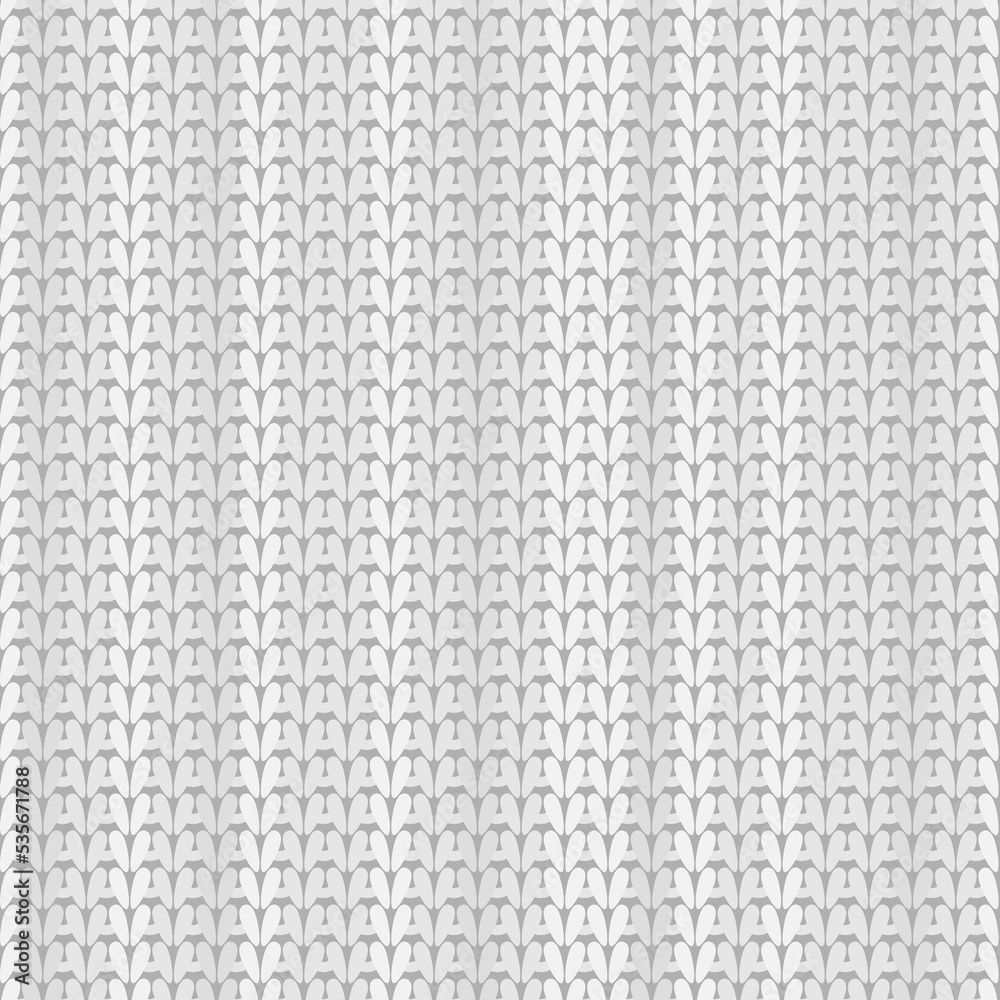 Gray knitted flat seamless pattern Gray knitted flat seamless pattern