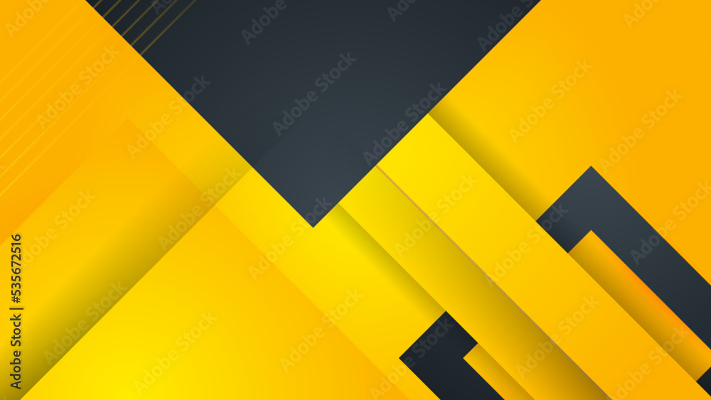 Black background with yellow geometric shapes Black background with yellow geometric shapes