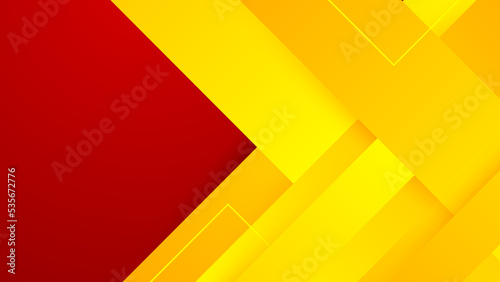 Red gradient orange yellow box rectangle abstract background vector presentation design