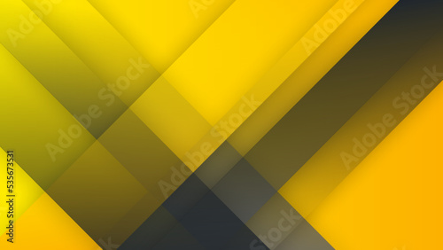 Black and yellow corporate tech vector striped design. Modern black and yellow abstract background.