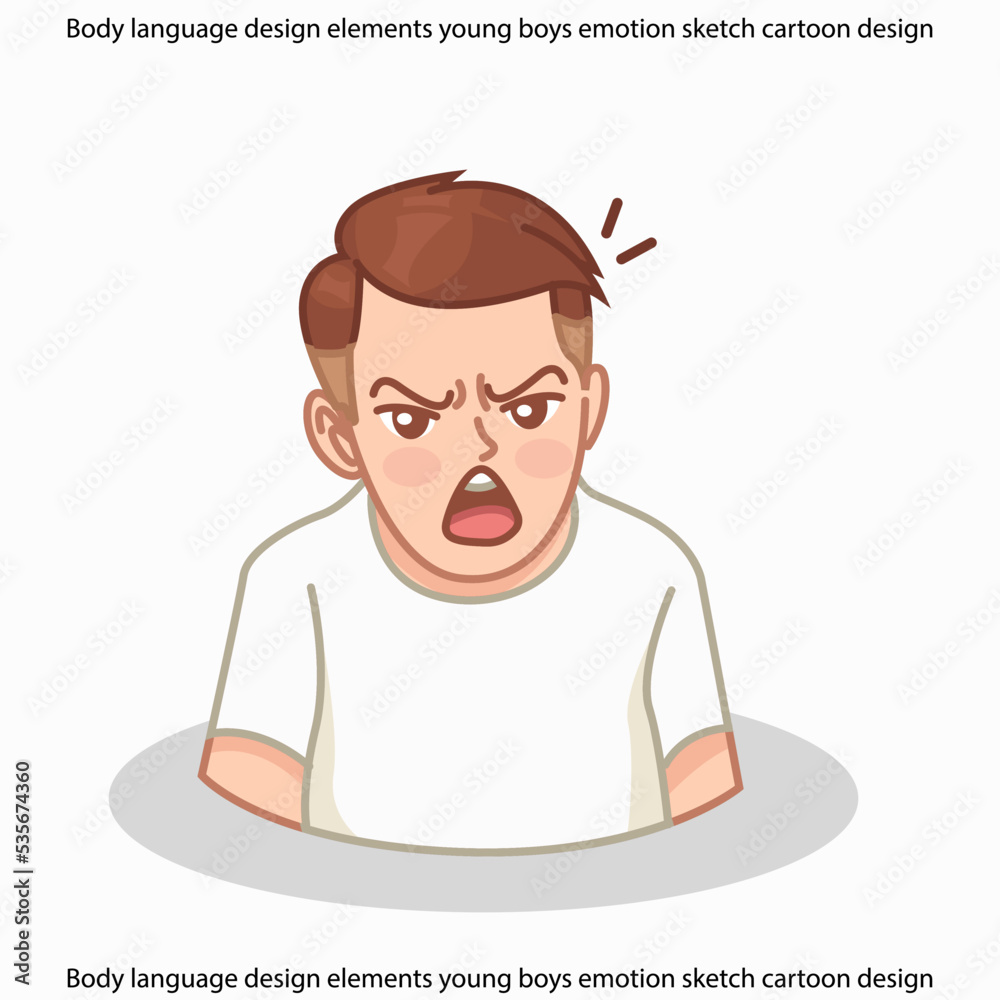 Body language design elements young boys emotion sketch cartoon design Body language design elements young boys emotion sketch cartoon design
