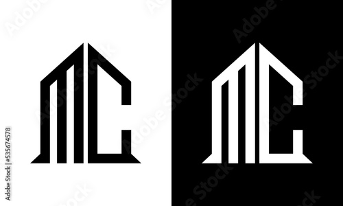 letter mc logo design