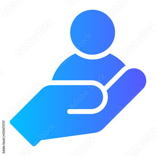 human resources gradient icon
